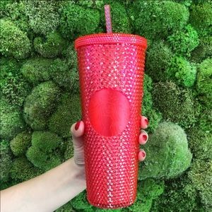 Starbucks Holiday Studded Hot Pink Tumbler *RARE*